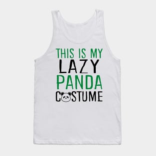 This Is My Lazy Panda Costume Tank Top